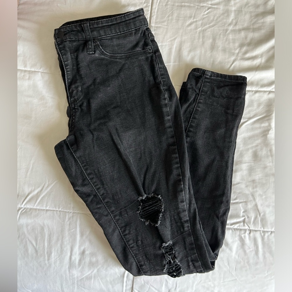 Black High Rise Jeggings